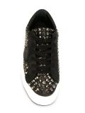 studded lace-up sneakers