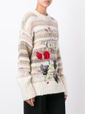 floral embroidery sweater