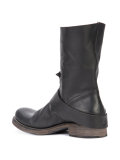 buckled detail slip-on boots