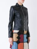 leather zip jacket 