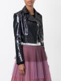 cropped biker jacket