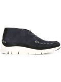 stitching detail lace-up shoes