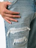 'Clash' distressed denim