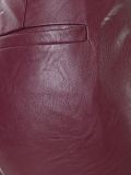 leather effect cropped trousers