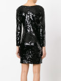 sequin V-neck dress