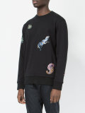 paisley embroidered sweatshirt