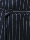 belted loose-fit striped trousers