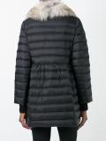 fur collar duffle coat 