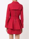 lace up buttoned coat