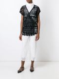 floral lace trousers