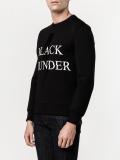 black thunder print sweatshirt