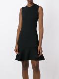 peplum hem neoprene dress
