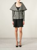 oversize collar tweed jacket