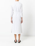 perforated shirt dress 
