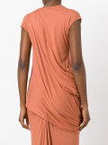 asymmetric draped vest top