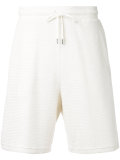 woven track shorts