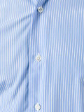 striped button-up shirt