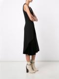 colour block v neck dress