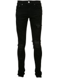 distressed skinny jeans