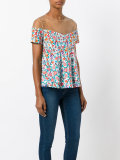 floral print bardot top 