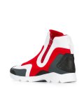 colour block hi-top sneakers