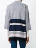 loose-fit knit poncho
