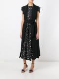 sleeveless belted coat