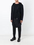 叠层拉链连帽夹克