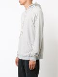 distressed effect hoodie