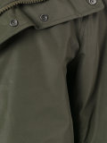 zipped hooded jacket