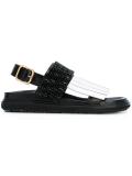 embellished fringed Fussbett sandals