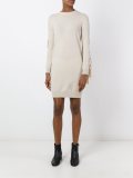 fringe sleeve sweater dress