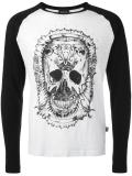skull print longsleeved T-shirt 