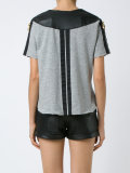 leather trim top