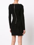 longsleeved allover zipper dress