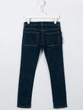 speech bubble logo patch jeans