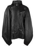 oversized leather coat 