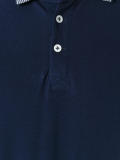 contrast polo shirt