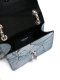 cracked effect shoulder bag