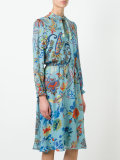 floral print flared dress
