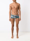 abstract print swim trunks