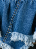 off-shoulder denim top