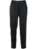 satin pinstripe trousers