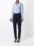slim-fit tailored trousers