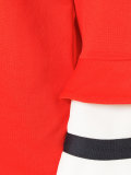 contrast-cuff top