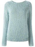 twill knit panel jumper