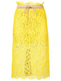 Floral Lace Midi Skirt