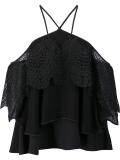 off shoulders lace blouse
