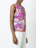 floral print gilet