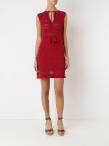 v neck knit dress